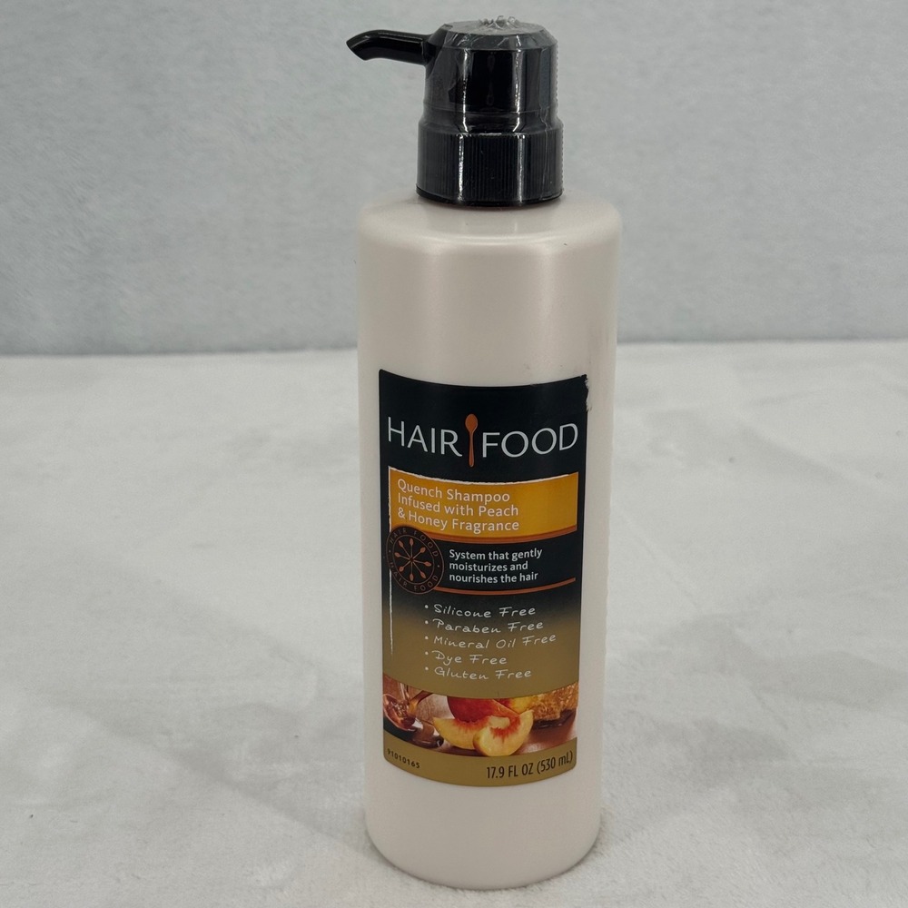 Hair Food Quench Moisturizing Shampoo 17.9 fl oz Peach & Honey, Silicone Free
